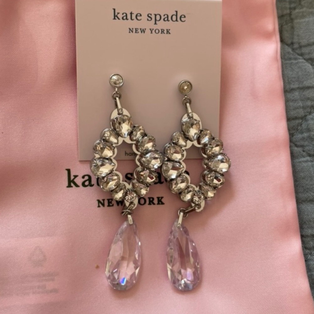 Kate Spade Rhinestone Statement Earrings - Picture 3 of 4